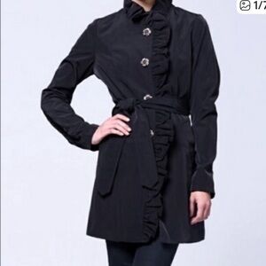 Betsey Johnson Ruffle Collar Jacket